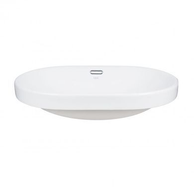 Раковина Qtap Leo 590x400x170 White с донным клапаном QT11114028W