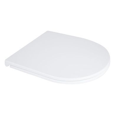 Унитаз напольный Qtap Dove Rimless безободковый с сиденьем Soft-close WHITE QT06228380BW