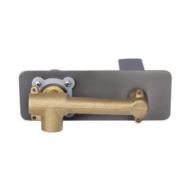 Смеситель для раковины Qtap Slavonice скрытого монтажа QTSLA273GMB45920 Gunmetal Black PVD