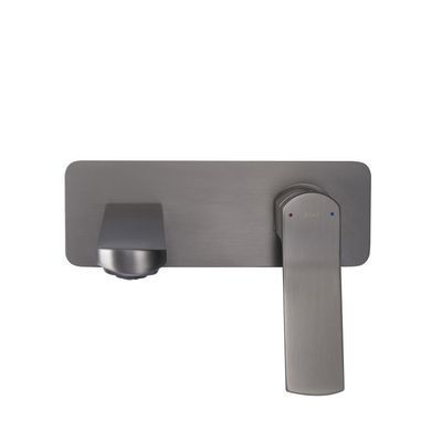 Смеситель для раковины Qtap Slavonice скрытого монтажа QTSLA273GMB45920 Gunmetal Black PVD