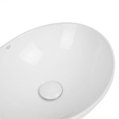 Раковина-чаша Qtap Dove 420x330x150 White с донным клапаном QT06113078W