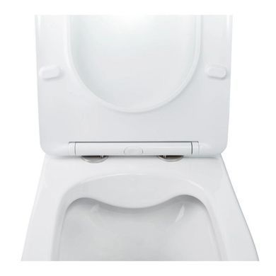 Готовое решение Qtap для ванной комнаты: подвесной унитаз Swan Rimless + комплект инсталляции Nest 4 в 1 (линейная клавиша Chrome)