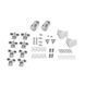 Душевая кабина Lidz Wawel SC80x80.SAT.LOW.GR, стекло тон. 4 мм + Lidz Душевой поддон KAPIELKA ST80x80х14