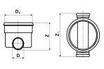 Ревізійний колодязь (кінета) 315/160 прохідний