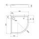 Душевой поддон Qtap Robin 309912C 90x90x12 см + сифон