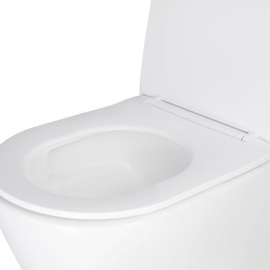 Унітаз підвісний Qtap Swan безободковий Ultra Quiet з сидінням Soft-close QT16335179W