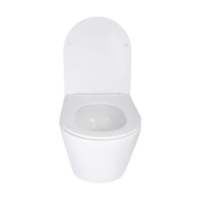 Унітаз підвісний Qtap Swan безободковий Ultra Quiet з сидінням Soft-close QT16335179W
