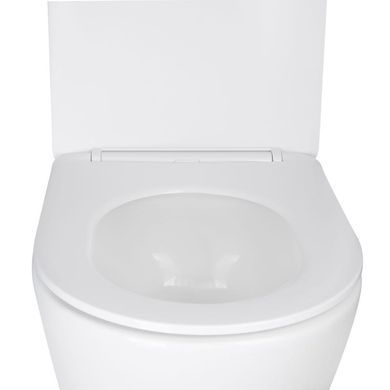 Унітаз підвісний Qtap Swan безободковий Ultra Quiet з сидінням Soft-close QT16335179W