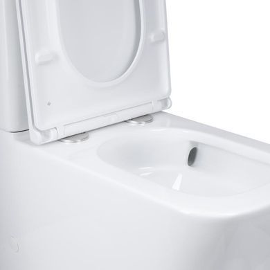 Унітаз підлоговий Qtap Tern Ultra Quiet безобідковий з сидінням Soft-Close QT17222175AUQ1W White