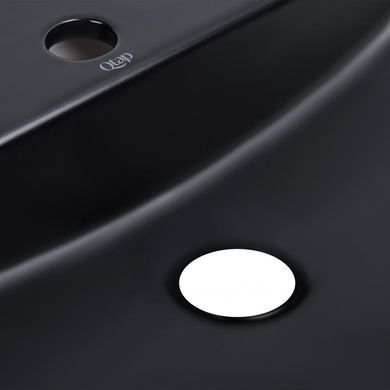 Раковина-чаша Qtap Scorpio 500х385х120 Matt black QT146533MB