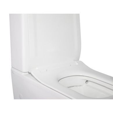 Унитаз-компакт Qtap Crow безободковый с сиденьем Soft-close QT05222170W