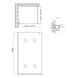 Душевая перегородка Qtap Walk-In Standard BLM201.C8 100х200 см, стекло Clear 8 мм, покрытие CalcLess